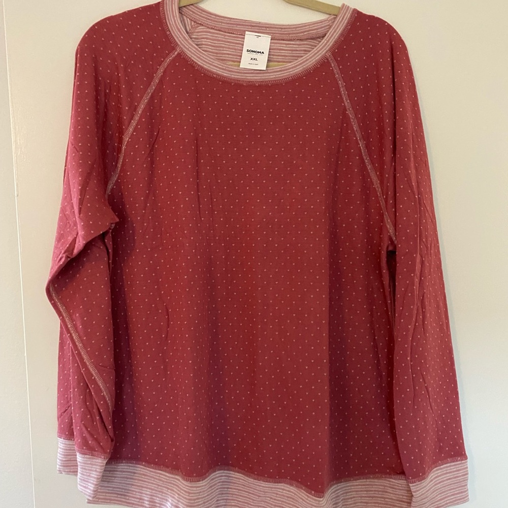 New with tags super soft reversible long sleeve